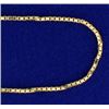 Image 2 : 18 1/2 Inch Box Style Neck Chain in 14k Gold