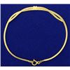 Image 1 : Italian Made Heart Bracelet in 14k Gold