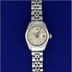 Ladies Rolex Date Stainless Steel Watch Model 6916