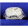 Image 1 : Vintage European Cut Diamond Ring