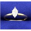 Image 1 : 1/2 Carat Marquise Diamond Solitaire Ring