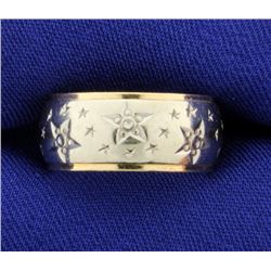 Star Design Band Ring