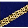 Image 2 : Rope Style Gold Bracelet