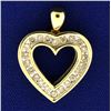 Image 1 : Reversible Diamond Heart Pendant