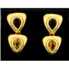 Image 1 : Citrine and Garnet Dangle Earrings