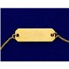 Image 2 : 10 1/4 Inch "K" Anklet