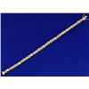 Image 1 : Italian Made Intricate Woven S Link Diamond Bracelet
