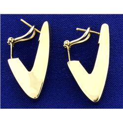 Italian Made Triangular Designer Earrings