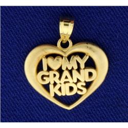  I Love My Grandkids  Pendant/Charm