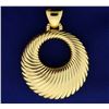 Image 1 : Large Italian Made Designer Door Knocker Style Pendant