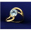 Child's Sky Blue Topaz Ring in 14k Gold