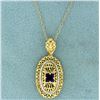 Image 1 : Natural Amethyst Pendant and Chain