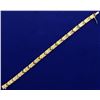 14k Yellow Gold Designer Link Bracelet