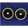 Image 1 : Onyx and Diamond Cufflinks