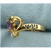 Image 3 : Love You Amethyst and Diamond Ring