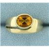 Natural Citrine Solitaire Ring