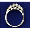 Image 3 : 1 ct TW Round and Baguette Diamond Ring
