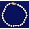 Image 1 : Akoya Pearl Bracelet with 14k Gold Clasp