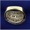 Image 4 : 2ct TW Round and Baguette Diamond Ring