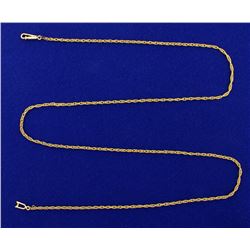 21 1/2 inch 14k Rope Style Neck Chain