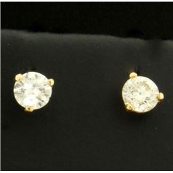 1/2 Carat Diamond Stud Earrings