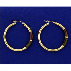 Large 14k Gold Hoop Earrings