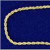 Image 2 : 16 Inch Rope Style Neck Chain in 14k Gold