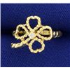 Image 1 : Diamond Four Leaf Clover Ring