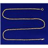 Image 1 : 17 Inch Flat Rope Style Neck Chain in 14k Gold