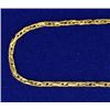 Image 2 : 17 Inch Flat Rope Style Neck Chain in 14k Gold