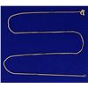 Image 1 : Italian Made 19 Inch Box Link Neck Chain in 14k Gold