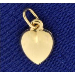 Small Heart Charm in 14k Gold