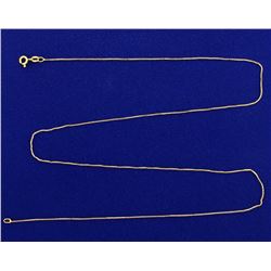 23 Inch Box Link Italian Neck Chain