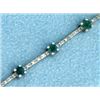 Image 2 : Natural Color Changing Alexandrite and Diamond Bracelet