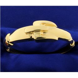 Italian Made Buckle Bangle Bracelet