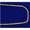 Image 2 : Italian Made 16 Inch Box Link Neck Chain in 14k Gold