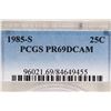Image 3 : 1985-S WASHINGTON QUARTER PCGS PR69 DCAM