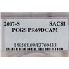Image 3 : 2007-S SACAGAWEA DOLLAR PCGS PR69 DCAM