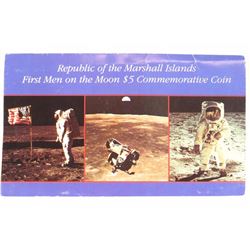 1989 MARSHALL ISLANDS $5 PROOF 1ST MEN ON THE MOON