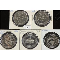 5 CANADA TRADE DOLLARS UNC SEE DESCRIPTION