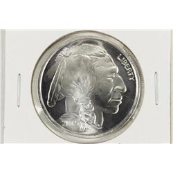 1 TROY OZ .999 FINE SILVER PROOF ROUND INDIAN