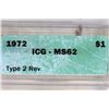 Image 3 : 1972 IKE DOLLAR ICG MS62