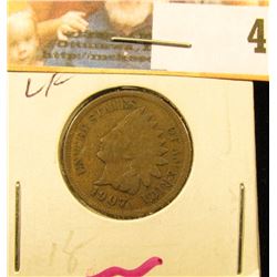 1907 Indian Head Cent, VF.