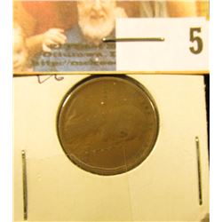 1909 P VDB Lincoln Cent, VG.