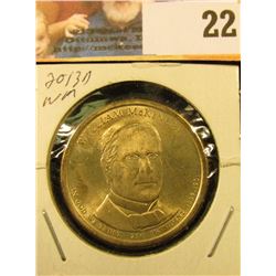 2013 D Presidential William McKinley 'Golden' Dollar Coin. Gem BU.