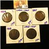 Image 1 : 5 LOWER GRADE AND DAMAGED LARGE CENTS