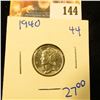 Image 1 : BEAUTIFUL 1940 MERCURY DIME.  THIS ONE IS A STUNNER