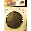 Image 1 : 1835 HARD TIMES TOKEN… ON THE FRONT IS THE MERCHANT'S EXCHANGE BUILDING ON WALL STREET.  ON THE REVE