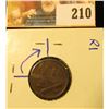 Image 2 : 1863 CIVIL WAR TOKEN.  THE PLANCHETT IS ROTATED 90 DEGREES