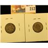 Image 2 : 1887 AND 1888 SEATED LIBERTY DIMES